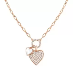 image of Nomination Vita Rose Gold Plated Heart Necklace