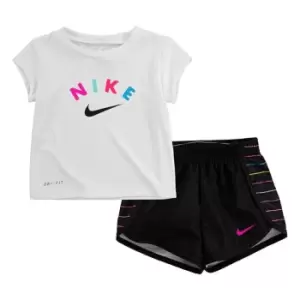 Image of Nike Aop Short Set Bb99 - Black