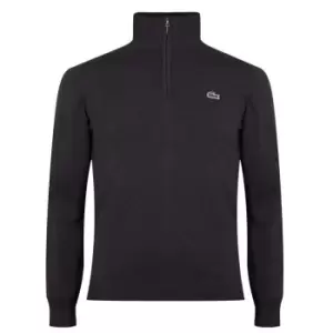 Image of Lacoste Knit Zip Top - Grey