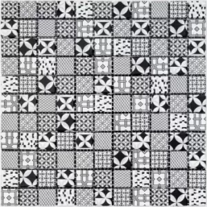 House of Mosaics Casablanca Monochrome Self Adhesive Mosaic Tile