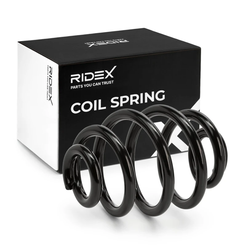 Image of RIDEX 188C1184 Coil spring Rear Axle, for vehicles with standard suspension Coil Spring (188)