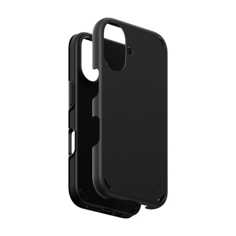Image of PanzerGlass CARE by Double Defense Case Black iPhone 16