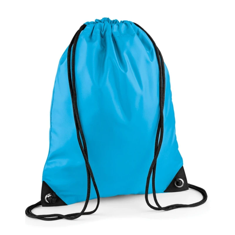 Image of Bagbase Mens Premium Drawstring Bag in Baby Blue Baby Blue Male