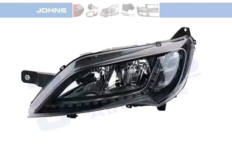 Image of JOHNS 30 44 09-8 Headlights H7/H7, Left, with motor for headlamp levelling Headlight (259)