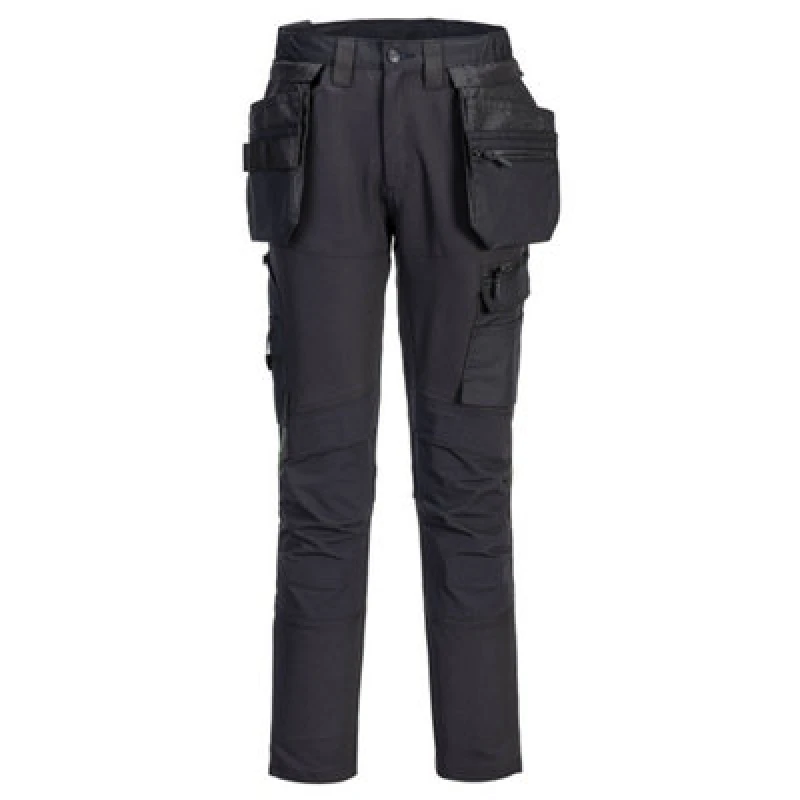 Image of Portwest DX4 Craft Detachable Holster Trousers DX456BKR28 Colour: Black