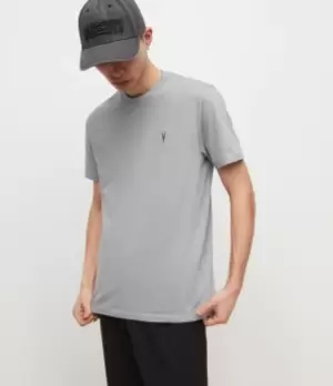 Image of AllSaints Mens Brace Crew T-Shirt, Dusty Lilac, Size: M