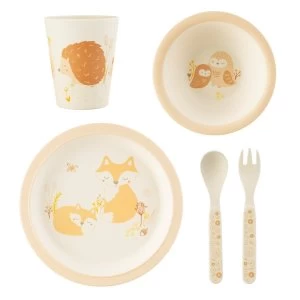 image of Sass & Belle Woodland Baby Bamboo Tableware Set