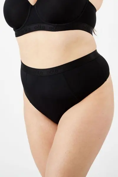 Image of Oola Lingerie Control High Waist Thong Black