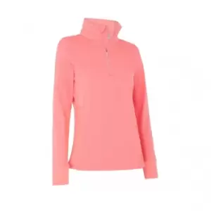 Image of Callaway Womens SPACE DYE 1/4 Zip CORAL PARADISE - M