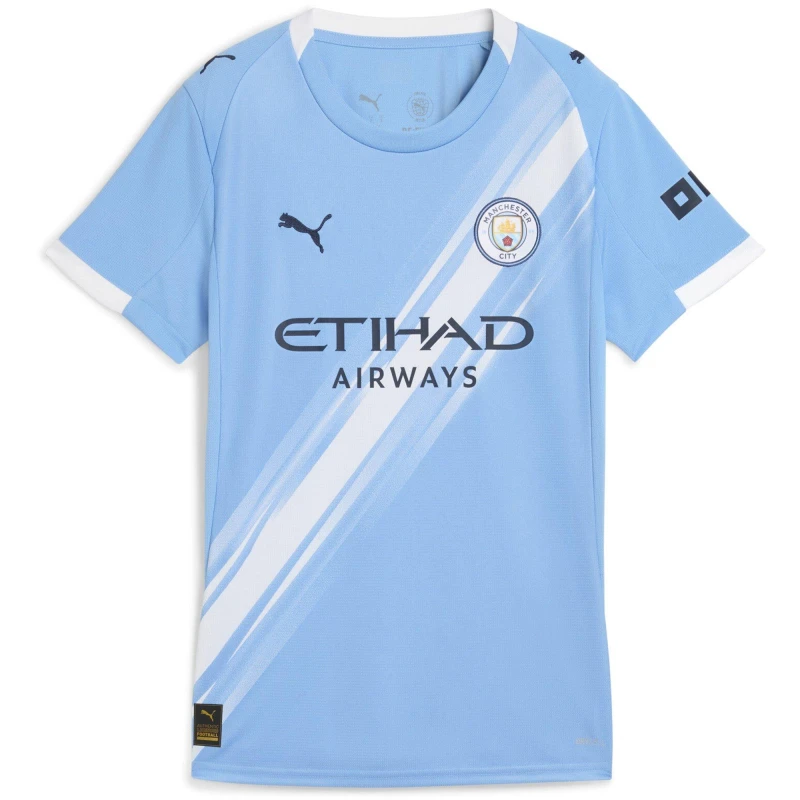 Image of Puma Manchester City Home Shirt 2025 2026 Womens Blue female 10 (S)