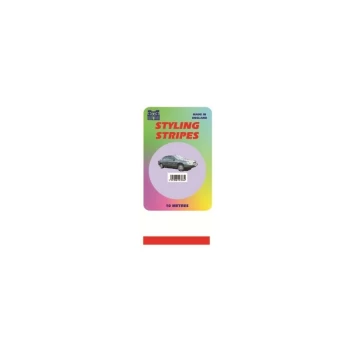 Image of CASTLE PROMOTIONS Single Stripe - Red - 3mm - 10m Length - CPS01R
