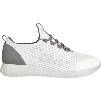 Calvin Klein Jeans Lace Up Mesh Runners - Bright White