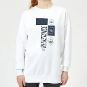 Image of Star Wars The Resistance White Womens Sweatshirt - White - L