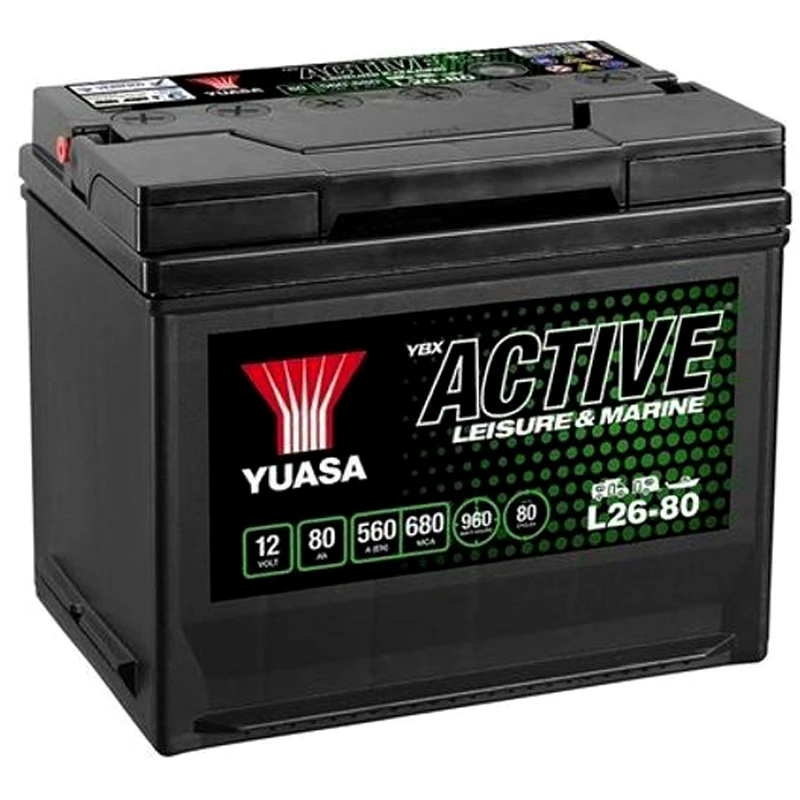 Image of YUASA L26-80 Starter battery Battery Capacity: 80Ah Starter Battery (1)