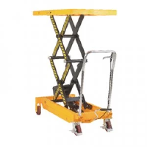 image of Slingsby Yellow and Black Mobile Lifting Table 800KG Capacity 329464