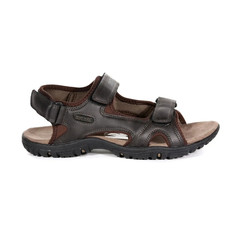 Image of Regatta Regatta Men Haris Lightweight Walking Sandals in Dark Brown Size: 9.5 Dark Brown 9.5 Male 5051513258490