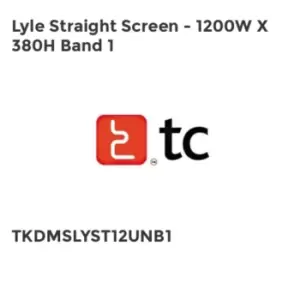 Image of TC Group Lyle Straight Screen - 1200W x 380H Band 1