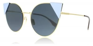 Image of Fendi 0190/S Sunglasses Rose Gold 000A9 57mm