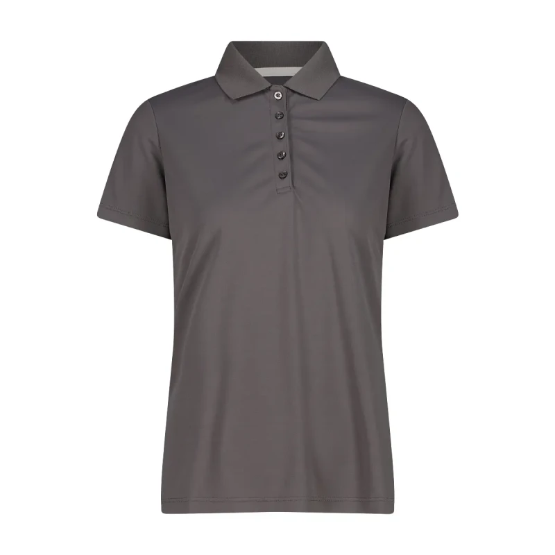 Image of CMP Womens pique polo shirt CMP One colour Marron Female 2XS