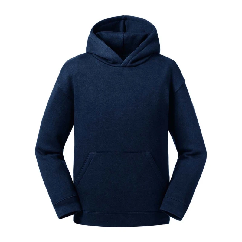 Image of Russell Authentic Hooded Sweatshirt in Navy Size: 3-4 Years Navy Unisex 3-4 Years