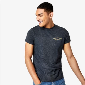 image of Jack Wills Underwood Logo T-Shirt - Black