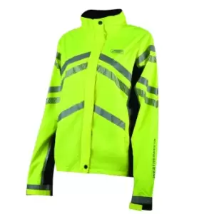 image of Weatherbeeta Childrens/Kids Waterproof Lightweight Reflective Jacket (L) (Hi Vis Yellow)