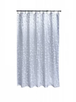 image of Aqualona Metallic Leaf Shower Curtain