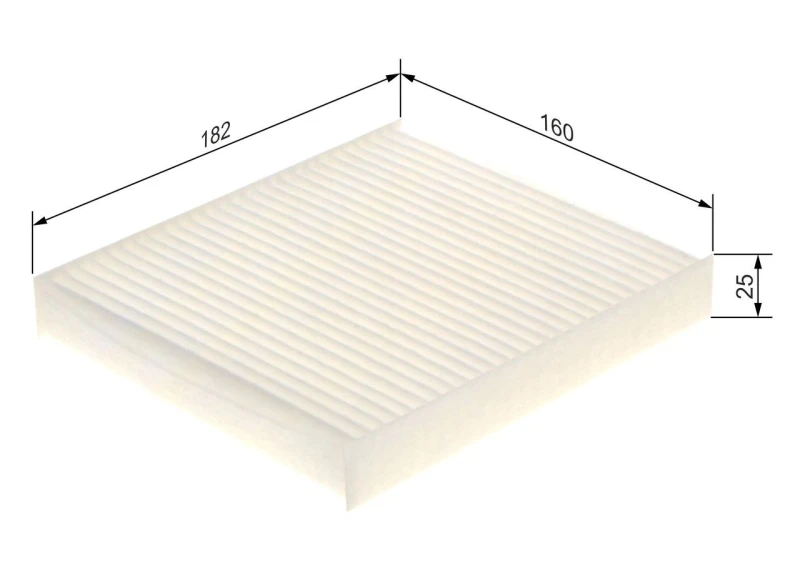 Image of Bosch 1 987 435 076 Pollen filter Particulate Filter Filter,interior air (424)