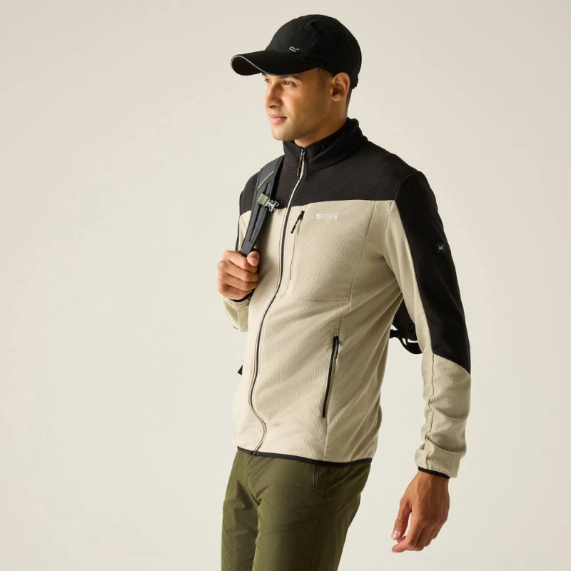 Image of Regatta Mens Freesdale Insulating Full Zip Fleece in Beige Size: Small Beige Male S