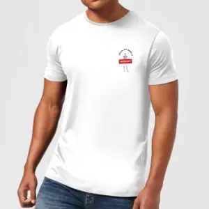 Image of Hello, My Name Is Nobody Mens T-Shirt - White - 5XL