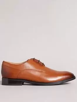Image of Ted Baker Kampten Tan Formal Derby Shoes, Tan, Size 9, Men
