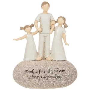 Image of Dad Rocks Dad Friend Ornament