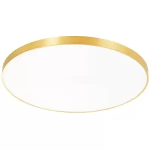 Zumaline Sierra Round Integrated LED Panel, Gold, 4000K, 6000lm