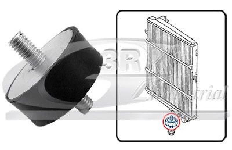 Image of 3RG Radiator mount 3RG 80701