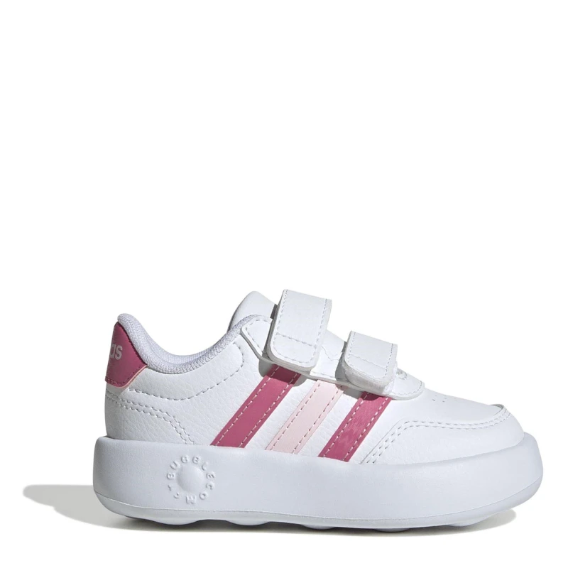 Image of adidas Kids Breaknet 3.0 Low-Top Trainers White/Pink female C6 (23.5)