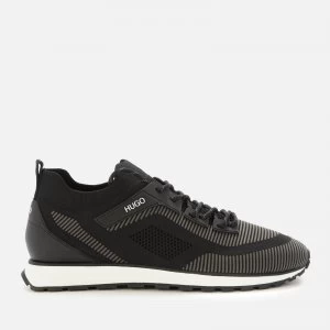 Image of Hugo Boss Icelin Knit Runner Trainers Black Size 8 Men