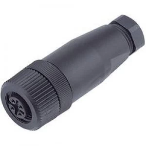 Image of Binder 99 0430 10 04 Series 713 M12 Sensor Actuator Connector Screw Cap Straight