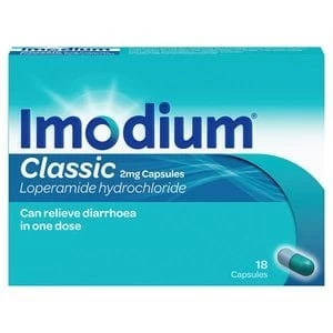 Image of Imodium Classic 2mg Capsules - 18 Capsules