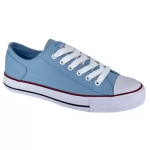 image of Rdek Womens/Ladies Washed Canvas Trainers (4 UK) (Light Blue)