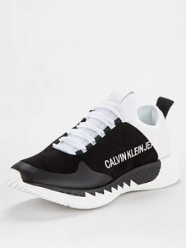 Image of Calvin Klein Angus Runner Trainers - Black/White