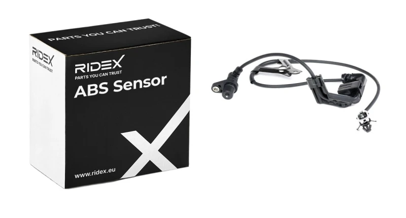Image of RIDEX 412W0225 ABS Sensor Front Axle Right Sensor,wheel speed (412)