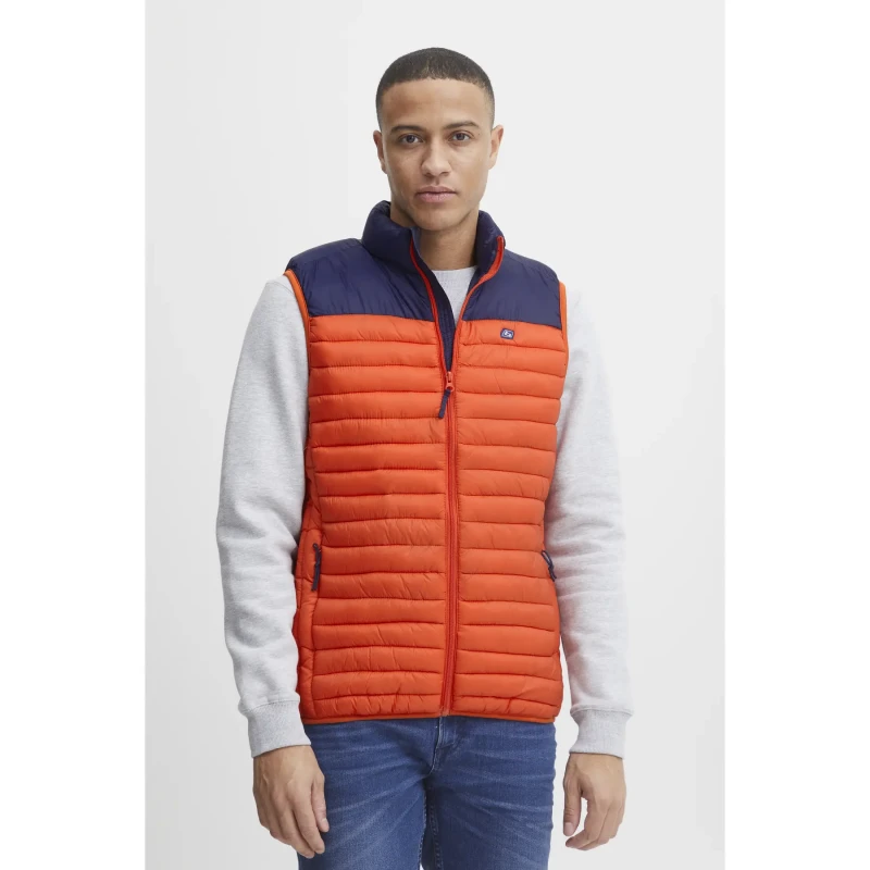Image of Blend Sleeveless Puffer Jacket Blend Orange Male M