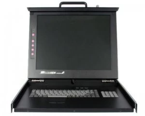 Image of StarTech.com 1U 19" Rackmount LCD Console with 16 Port Multi-Plat