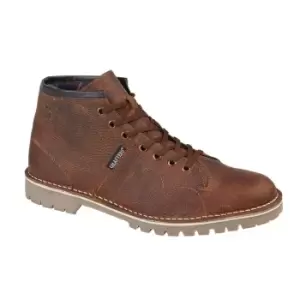 Image of Grafters Unisex Adult Heritage Waxy Leather Monkey Boots (8 UK) (Brown)