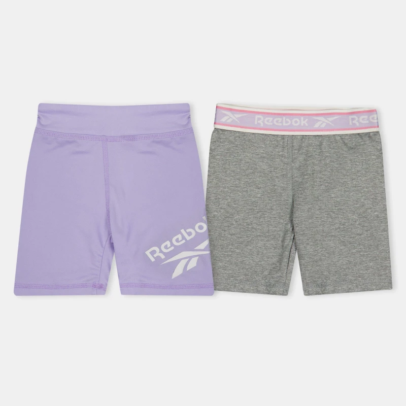 Image of Reebok Kids Jersey Jogger Shorts Lavender female 5-6 Yrs