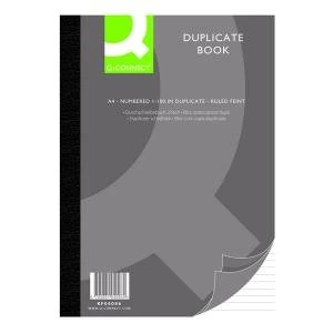 Image of Q-Connect Feint Ruled Duplicate Book A4 KF04096