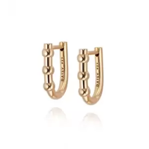 Image of Treasures Bobble Huggie 18ct Gold Plated Earrings TE03_GP
