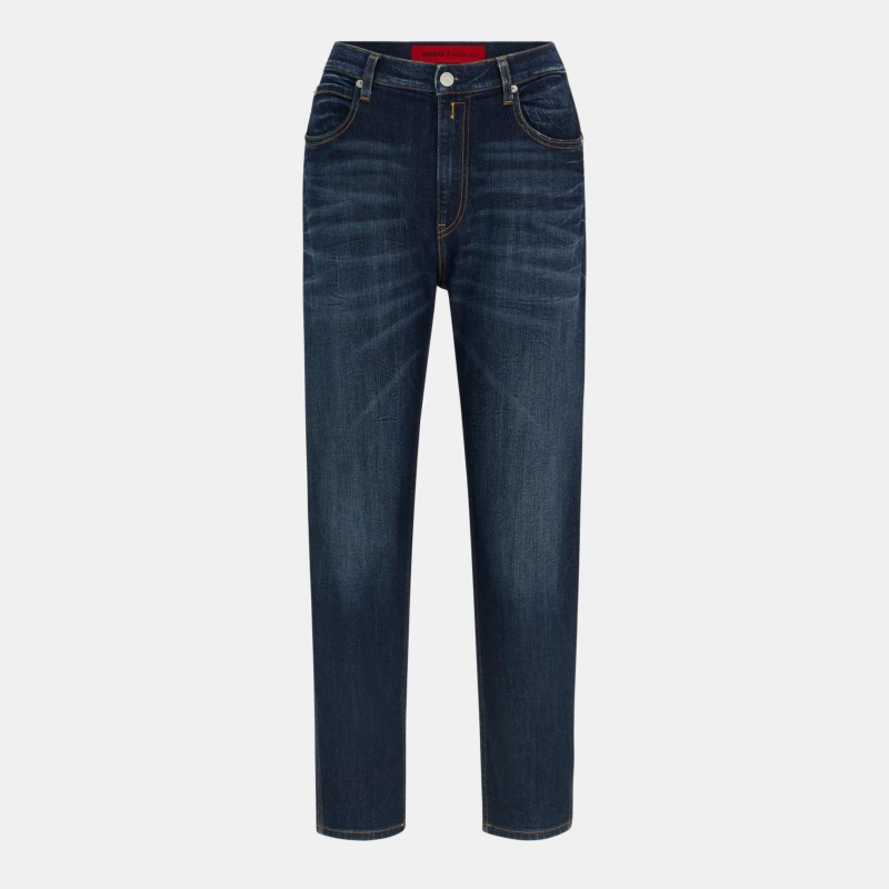 Image of Hugo Womens Keida Straight Leg Jeans Black female 25 L32