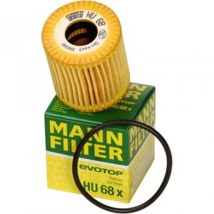 Image of Mann Filter HU68X Oil Filter