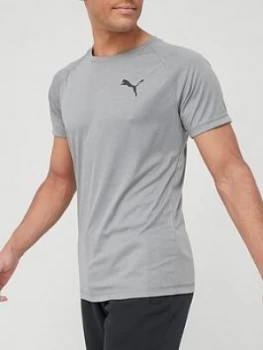 image of Puma Ready To Go T-Shirt - Medium Grey Heather